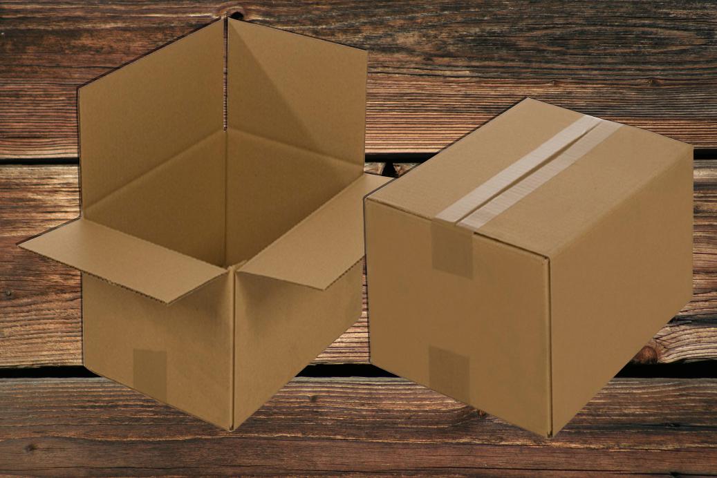 Faltkartons 430x310x250 mm 1-wellig Braun